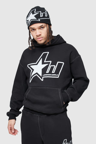 LW STAR TRACKSUIT - BLACK