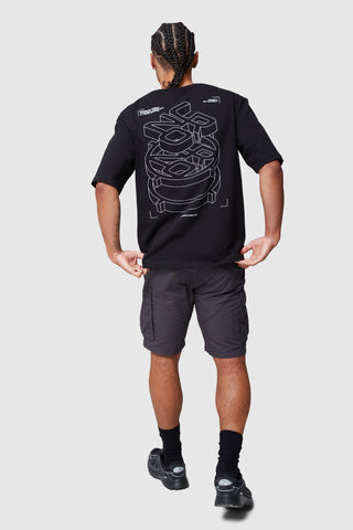 BLUEPRINT TEE - BLACK