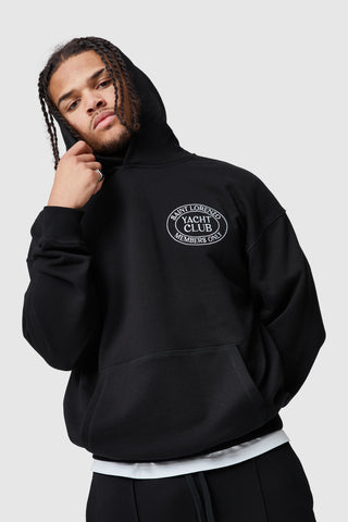 YACHT CLUB HOOD - BLACK