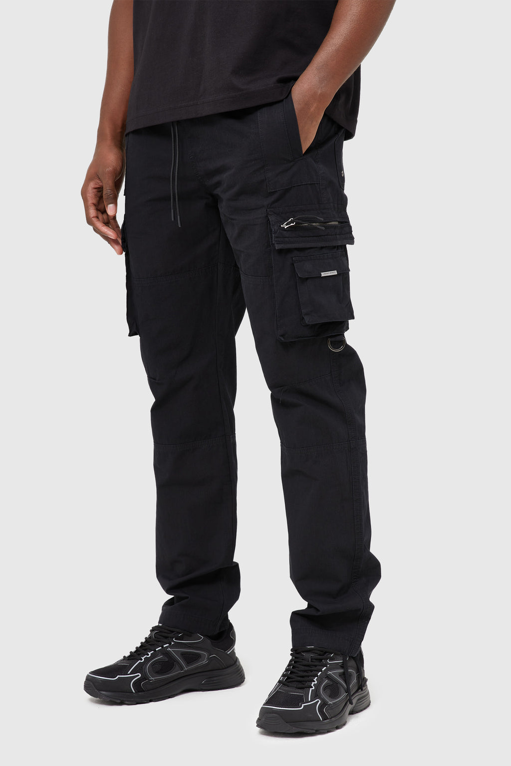 CONQUER CARGO PANT - BLACK – Lorenzo Veratti