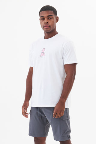 VANQUISH TEE - WHITE/PINK