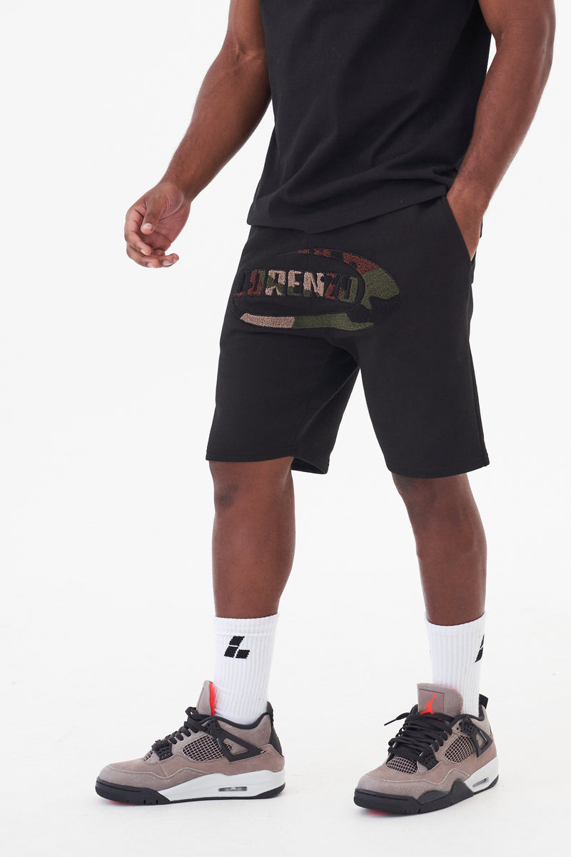 ORBIT BOUCLE SHORT - BLACK/CAMO – Lorenzo Veratti